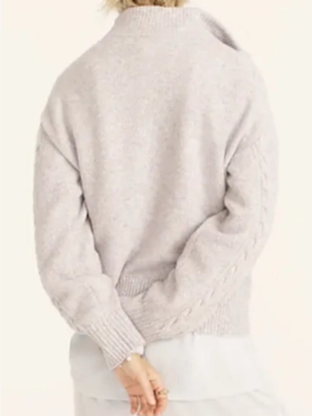 J.Crew Cable-Knit Half-Zip Sweater in Supersoft Yarn, medium - Picture 2 of 7